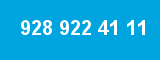 928 922 41 11 928 922 41 11